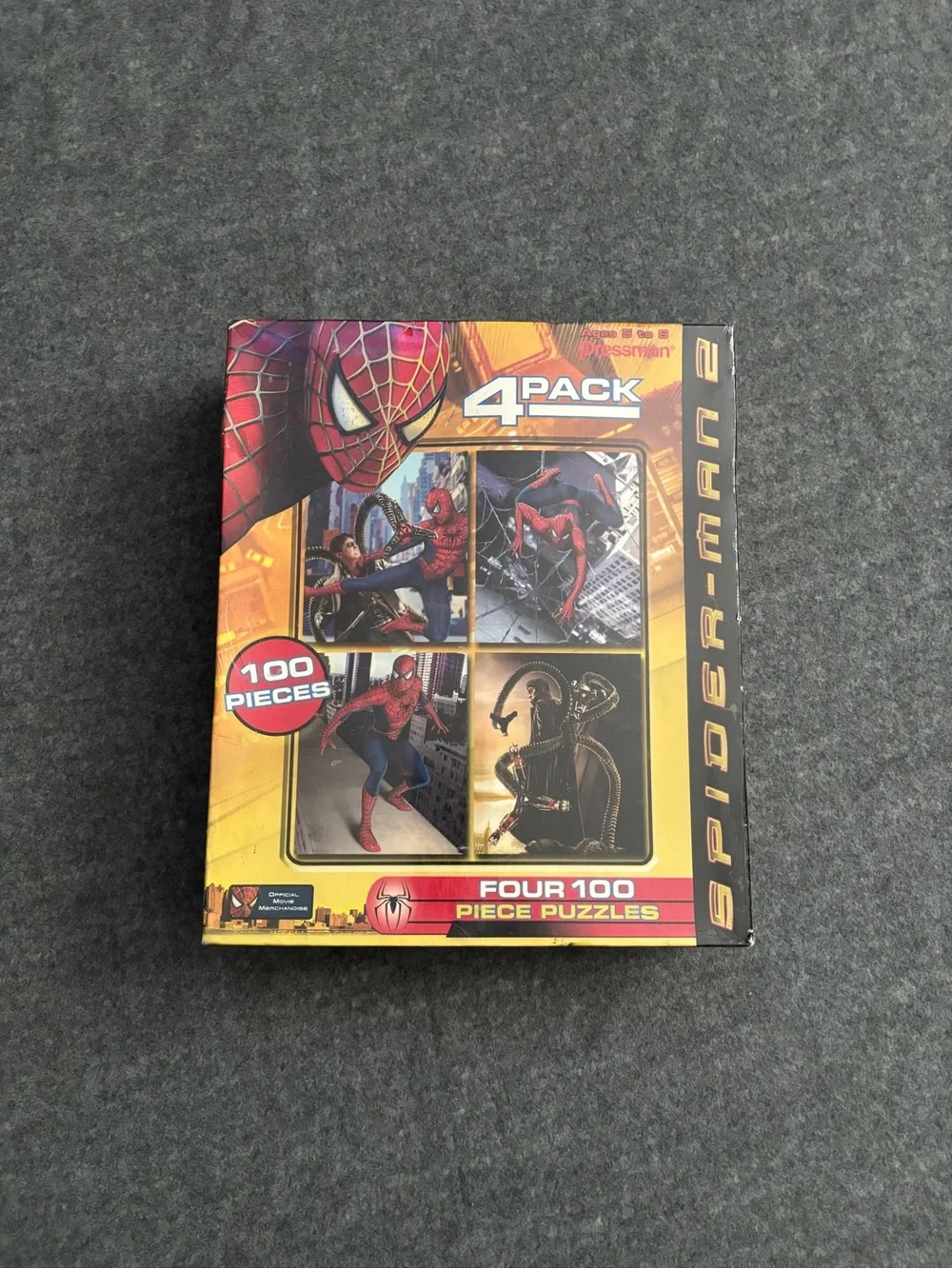2004 Spider-Man 2 4-pack 100-piece puzzles
